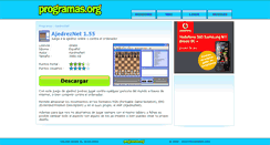 Desktop Screenshot of ajedreznet.programas.org